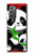 W3929 Cute Panda Eating Bamboo Hülle Schutzhülle Taschen Flip für Samsung Galaxy Z Fold2 5G