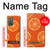 W3946 Seamless Orange Pattern Hülle Schutzhülle Taschen Flip für Samsung Galaxy Z Fold2 5G