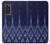 W3950 Textile Thai Blue Pattern Hülle Schutzhülle Taschen Flip für Samsung Galaxy Z Fold2 5G