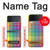 W3942 LGBTQ Rainbow Plaid Tartan Hülle Schutzhülle Taschen Flip für Samsung Galaxy Z Flip 3 5G