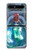 W3912 Cute Little Mermaid Aqua Spa Hülle Schutzhülle Taschen Flip für Samsung Galaxy Z Flip 5G
