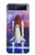 W3913 Colorful Nebula Space Shuttle Hülle Schutzhülle Taschen Flip für Samsung Galaxy Z Flip 5G