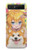 W3918 Baby Corgi Dog Corgi Girl Candy Hülle Schutzhülle Taschen Flip für Samsung Galaxy Z Flip 5G