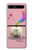 W3923 Cat Bottom Rainbow Tail Hülle Schutzhülle Taschen Flip für Samsung Galaxy Z Flip 5G