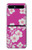 W3924 Cherry Blossom Pink Background Hülle Schutzhülle Taschen Flip für Samsung Galaxy Z Flip 5G