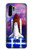 W3913 Colorful Nebula Space Shuttle Hülle Schutzhülle Taschen und Leder Flip für Huawei P30 Pro