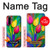 W3926 Colorful Tulip Oil Painting Hülle Schutzhülle Taschen und Leder Flip für Huawei P30 Pro