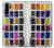 W3956 Watercolor Palette Box Graphic Hülle Schutzhülle Taschen und Leder Flip für Huawei P30 Pro