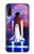 W3913 Colorful Nebula Space Shuttle Hülle Schutzhülle Taschen und Leder Flip für Huawei P30 lite