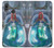 W3912 Cute Little Mermaid Aqua Spa Hülle Schutzhülle Taschen und Leder Flip für Huawei P20 Lite