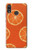 W3946 Seamless Orange Pattern Hülle Schutzhülle Taschen und Leder Flip für Huawei P20 Lite