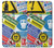 W3960 Safety Signs Sticker Collage Hülle Schutzhülle Taschen und Leder Flip für Huawei P20 Lite