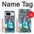 W3911 Cute Little Mermaid Aqua Spa Hülle Schutzhülle Taschen und Leder Flip für Google Pixel 8