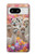 W3916 Alpaca Family Baby Alpaca Hülle Schutzhülle Taschen und Leder Flip für Google Pixel 8
