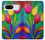 W3926 Colorful Tulip Oil Painting Hülle Schutzhülle Taschen und Leder Flip für Google Pixel 8