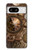 W3927 Compass Clock Gage Steampunk Hülle Schutzhülle Taschen und Leder Flip für Google Pixel 8
