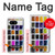 W3956 Watercolor Palette Box Graphic Hülle Schutzhülle Taschen und Leder Flip für Google Pixel 8