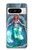 W3911 Cute Little Mermaid Aqua Spa Hülle Schutzhülle Taschen und Leder Flip für Google Pixel 8 pro