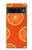 W3946 Seamless Orange Pattern Hülle Schutzhülle Taschen und Leder Flip für Google Pixel 7 Pro