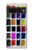 W3956 Watercolor Palette Box Graphic Hülle Schutzhülle Taschen und Leder Flip für Google Pixel 7 Pro
