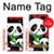 W3929 Cute Panda Eating Bamboo Hülle Schutzhülle Taschen und Leder Flip für Google Pixel 6a
