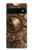 W3927 Compass Clock Gage Steampunk Hülle Schutzhülle Taschen und Leder Flip für Google Pixel 6