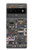 W3944 Overhead Panel Cockpit Hülle Schutzhülle Taschen und Leder Flip für Google Pixel 6