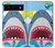 W3947 Shark Helicopter Cartoon Hülle Schutzhülle Taschen und Leder Flip für Google Pixel 6