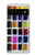 W3956 Watercolor Palette Box Graphic Hülle Schutzhülle Taschen und Leder Flip für Google Pixel 6