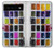 W3956 Watercolor Palette Box Graphic Hülle Schutzhülle Taschen und Leder Flip für Google Pixel 6