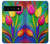 W3926 Colorful Tulip Oil Painting Hülle Schutzhülle Taschen und Leder Flip für Google Pixel 6 Pro