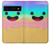 W3939 Ice Cream Cute Smile Hülle Schutzhülle Taschen und Leder Flip für Google Pixel 6 Pro
