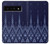 W3950 Textile Thai Blue Pattern Hülle Schutzhülle Taschen und Leder Flip für Google Pixel 6 Pro