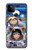 W3915 Raccoon Girl Baby Sloth Astronaut Suit Hülle Schutzhülle Taschen und Leder Flip für Google Pixel 5A 5G