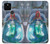 W3912 Cute Little Mermaid Aqua Spa Hülle Schutzhülle Taschen und Leder Flip für Google Pixel 5