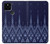 W3950 Textile Thai Blue Pattern Hülle Schutzhülle Taschen und Leder Flip für Google Pixel 5