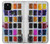 W3956 Watercolor Palette Box Graphic Hülle Schutzhülle Taschen und Leder Flip für Google Pixel 5