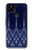 W3950 Textile Thai Blue Pattern Hülle Schutzhülle Taschen und Leder Flip für Google Pixel 4a 5G