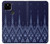 W3950 Textile Thai Blue Pattern Hülle Schutzhülle Taschen und Leder Flip für Google Pixel 4a 5G