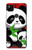 W3929 Cute Panda Eating Bamboo Hülle Schutzhülle Taschen und Leder Flip für Google Pixel 4a