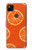 W3946 Seamless Orange Pattern Hülle Schutzhülle Taschen und Leder Flip für Google Pixel 4a