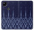 W3950 Textile Thai Blue Pattern Hülle Schutzhülle Taschen und Leder Flip für Google Pixel 4a