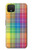 W3942 LGBTQ Rainbow Plaid Tartan Hülle Schutzhülle Taschen und Leder Flip für Google Pixel 4