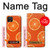 W3946 Seamless Orange Pattern Hülle Schutzhülle Taschen und Leder Flip für Google Pixel 4