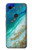 W3920 Abstract Ocean Blue Color Mixed Emerald Hülle Schutzhülle Taschen und Leder Flip für Google Pixel 3a