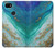 W3920 Abstract Ocean Blue Color Mixed Emerald Hülle Schutzhülle Taschen und Leder Flip für Google Pixel 3a