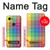 W3942 LGBTQ Rainbow Plaid Tartan Hülle Schutzhülle Taschen und Leder Flip für Google Pixel 3a