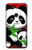 W3929 Cute Panda Eating Bamboo Hülle Schutzhülle Taschen und Leder Flip für Google Pixel 3a XL