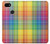 W3942 LGBTQ Rainbow Plaid Tartan Hülle Schutzhülle Taschen und Leder Flip für Google Pixel 3a XL
