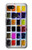 W3956 Watercolor Palette Box Graphic Hülle Schutzhülle Taschen und Leder Flip für Google Pixel 3a XL